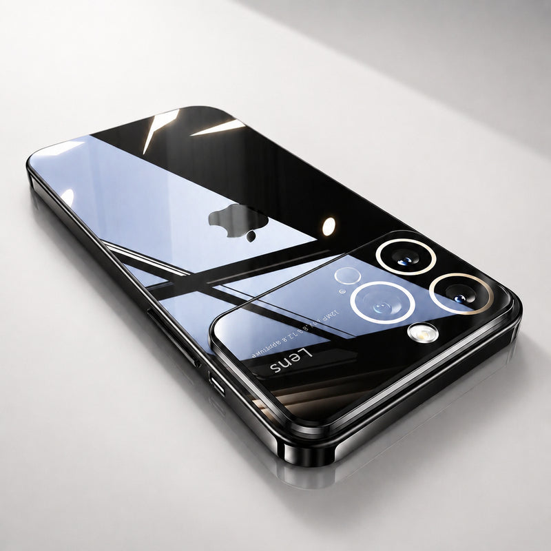 Premium iPhone Case MagSafe Compatible Clear Acrylic Protective Cover Tempered Glass Camera Lens Protection Shockproof Scratch Resistant Slim Full Coverage