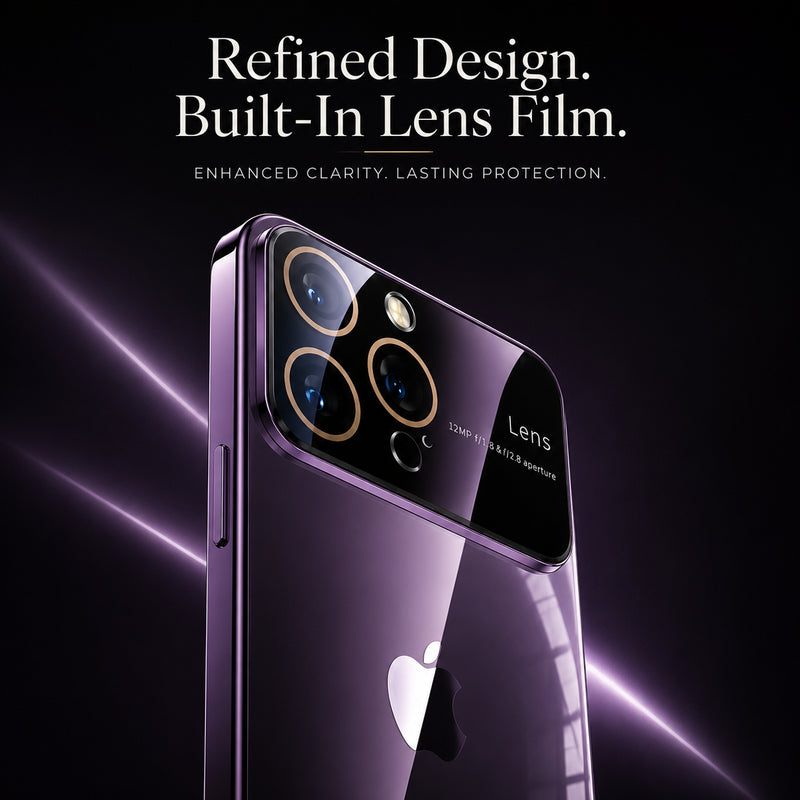 Premium iPhone Case MagSafe Compatible Clear Acrylic Protective Cover Tempered Glass Camera Lens Protection Shockproof Scratch Resistant Slim Full Coverage