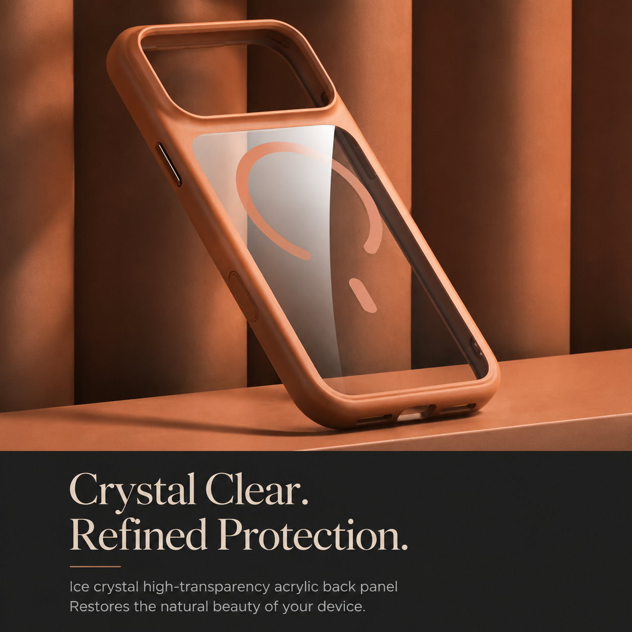 Premium iPhone Case MagSafe Compatible Clear Protective Cover Shockproof Camera Control Button Anti Scratch Transparent Back Full Coverage