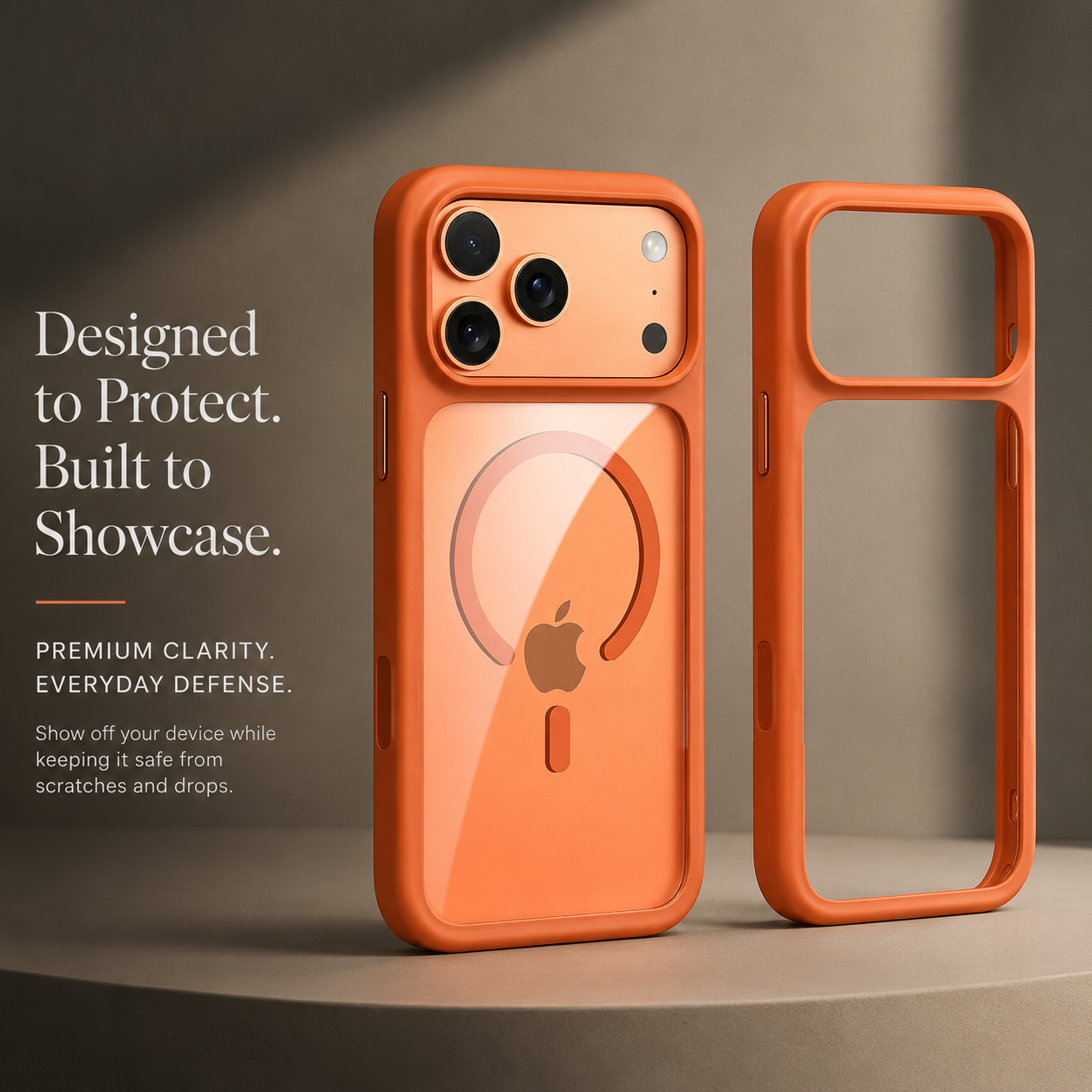 Premium iPhone Case MagSafe Compatible Clear Protective Cover Shockproof Camera Control Button Anti Scratch Transparent Back Full Coverage