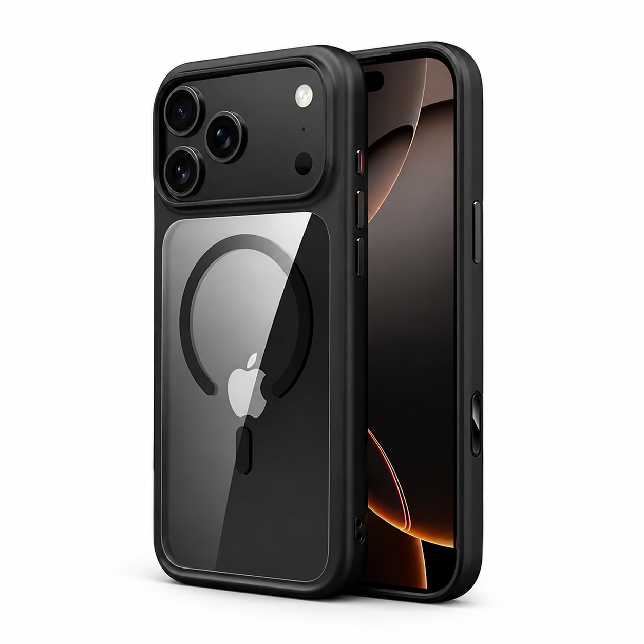 Premium iPhone Case MagSafe Compatible Clear Protective Cover Shockproof Camera Control Button Anti Scratch Transparent Back Full Coverage