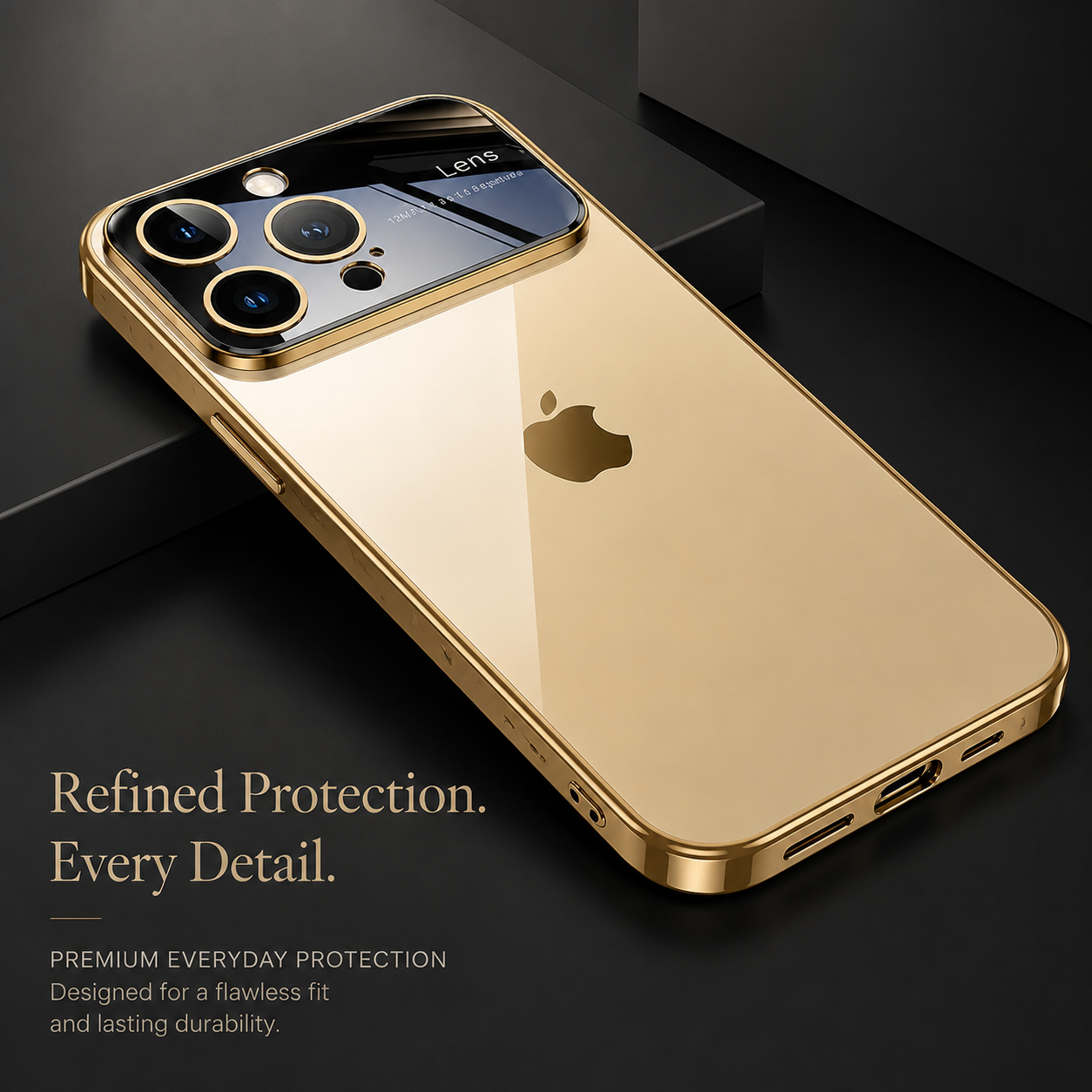 Premium iPhone Case MagSafe Compatible Clear Transparent Hard PC Cover Shockproof Silicone Bumper Camera Lens Protection Ultra Thin Full Coverage