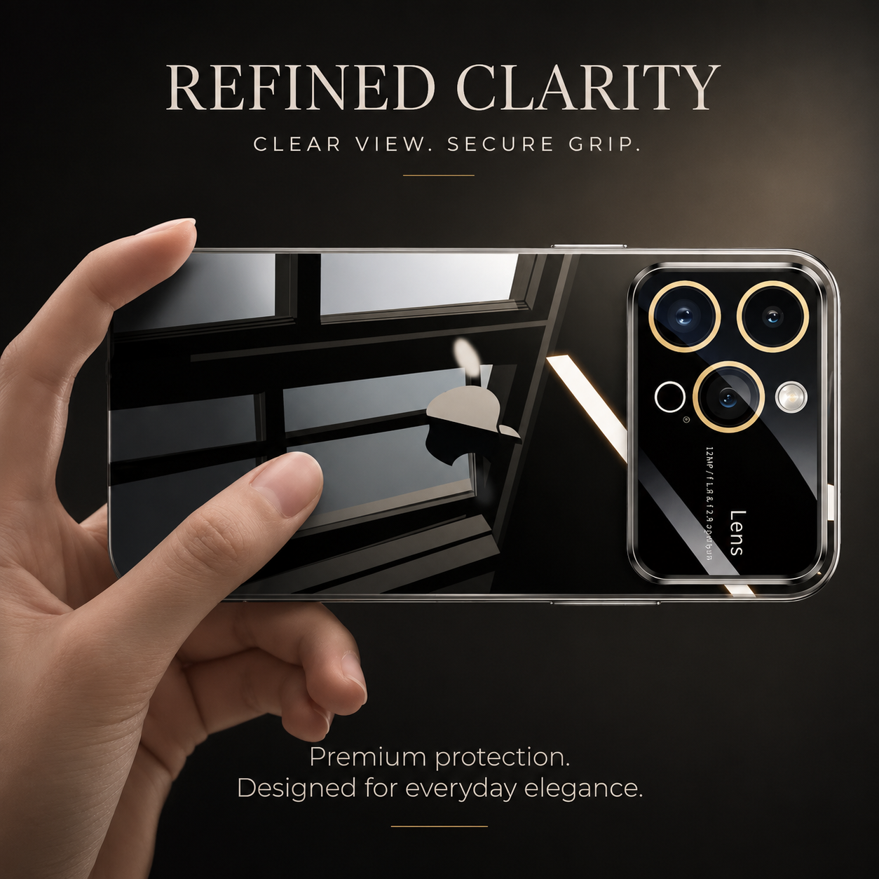 Premium iPhone Case MagSafe Compatible Clear Transparent Hard PC Cover Shockproof Silicone Bumper Camera Lens Protection Ultra Thin Full Coverage