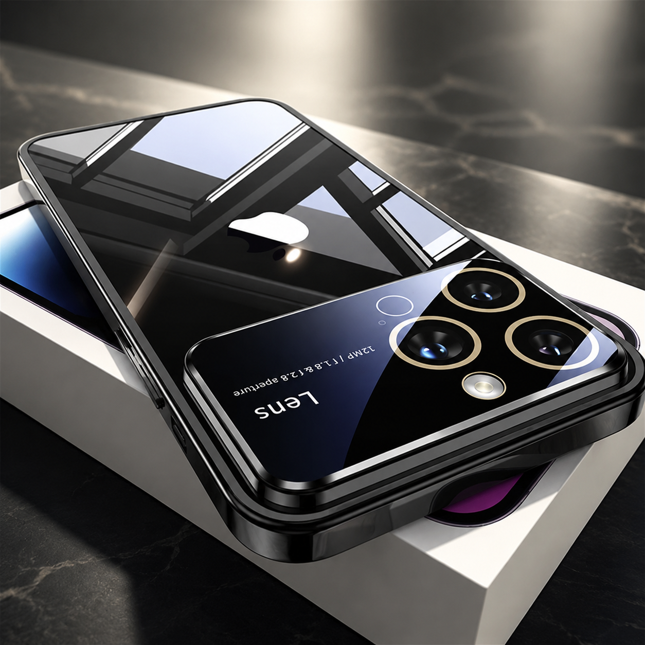 Premium iPhone Case MagSafe Compatible Clear Transparent Hard PC Cover Shockproof Silicone Bumper Camera Lens Protection Ultra Thin Full Coverage