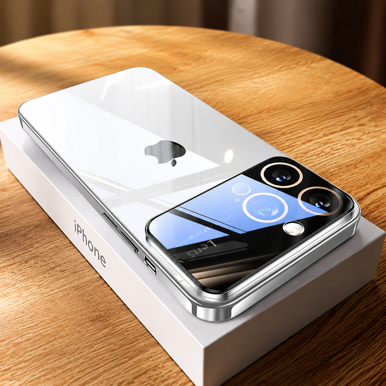 Premium iPhone Case MagSafe Compatible Clear Transparent Hard PC Cover Shockproof Silicone Bumper Camera Lens Protection Ultra Thin Full Coverage