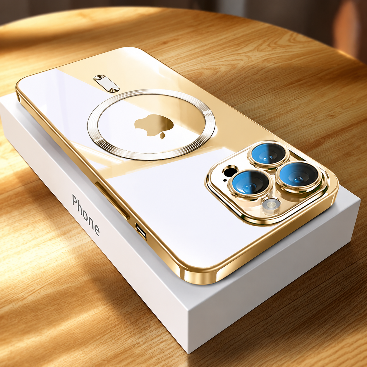 Premium iPhone Case MagSafe Compatible Clear Transparent Hard PC Cover Shockproof Silicone Bumper Scratch Resistant Camera Protection Ultra Thin Slim Design