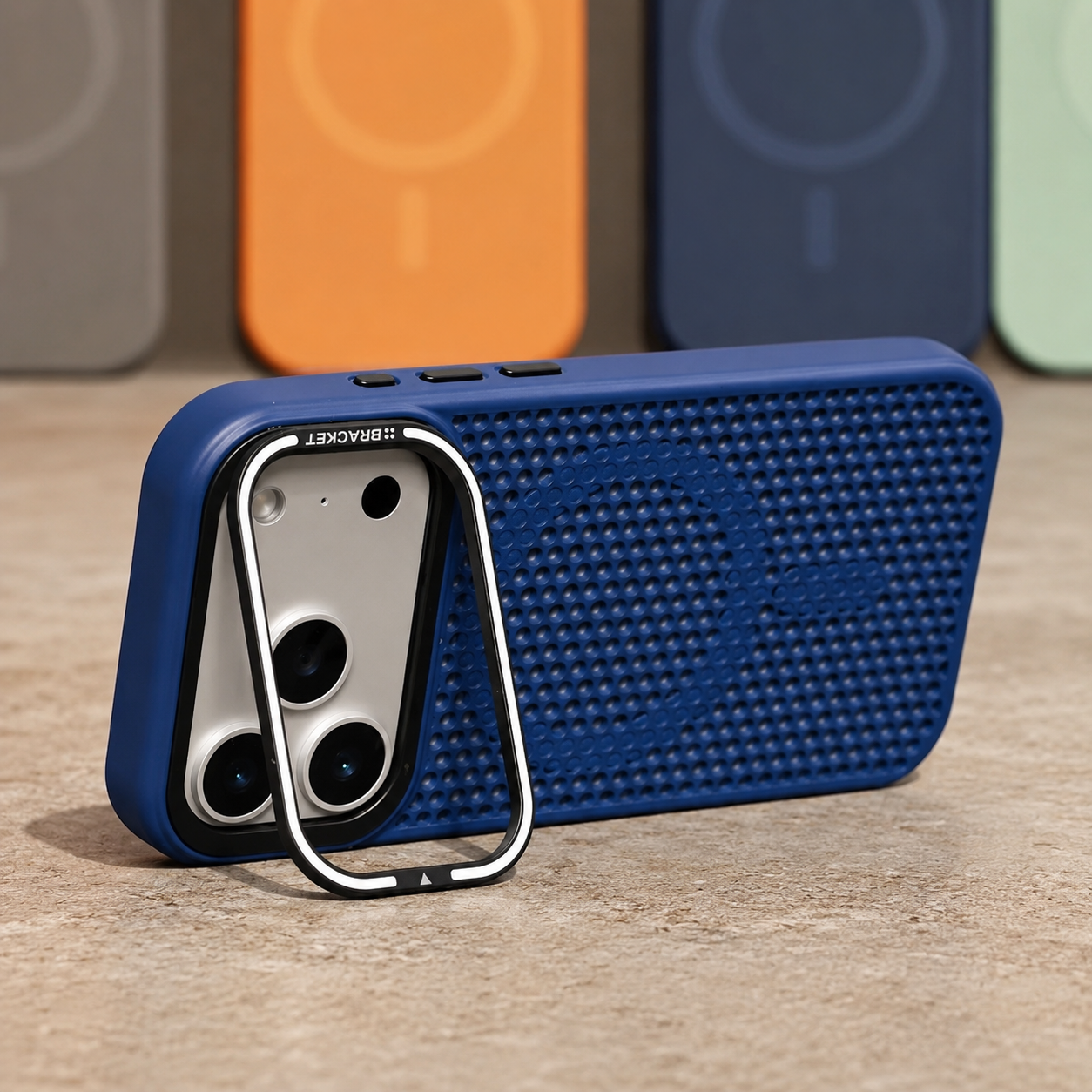 Premium iPhone Case MagSafe Compatible Cooling Mesh Shockproof Protective Cover Camera Mount Holder Anti Fingerprint Anti Scratch Matte Full Coverage