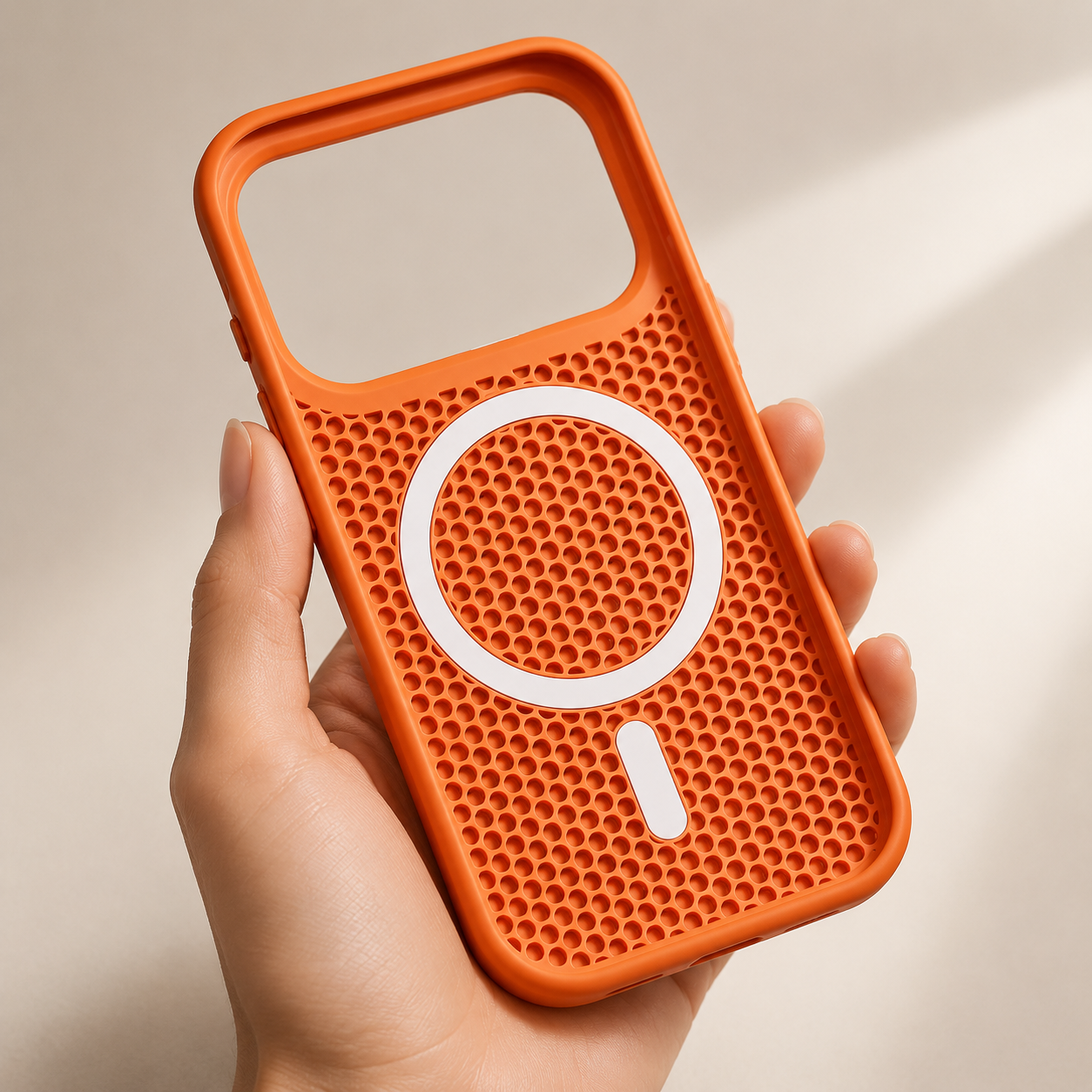 Premium iPhone Case MagSafe Compatible Cooling Mesh Shockproof Protective Cover Camera Mount Holder Anti Fingerprint Anti Scratch Matte Full Coverage