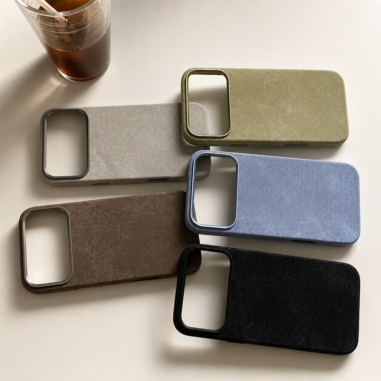 Premium iPhone Case MagSafe Compatible Fiber Leather Cover Invisible Magnetic Charging Matte Anti Fingerprint Shockproof Slim Non Slip Design