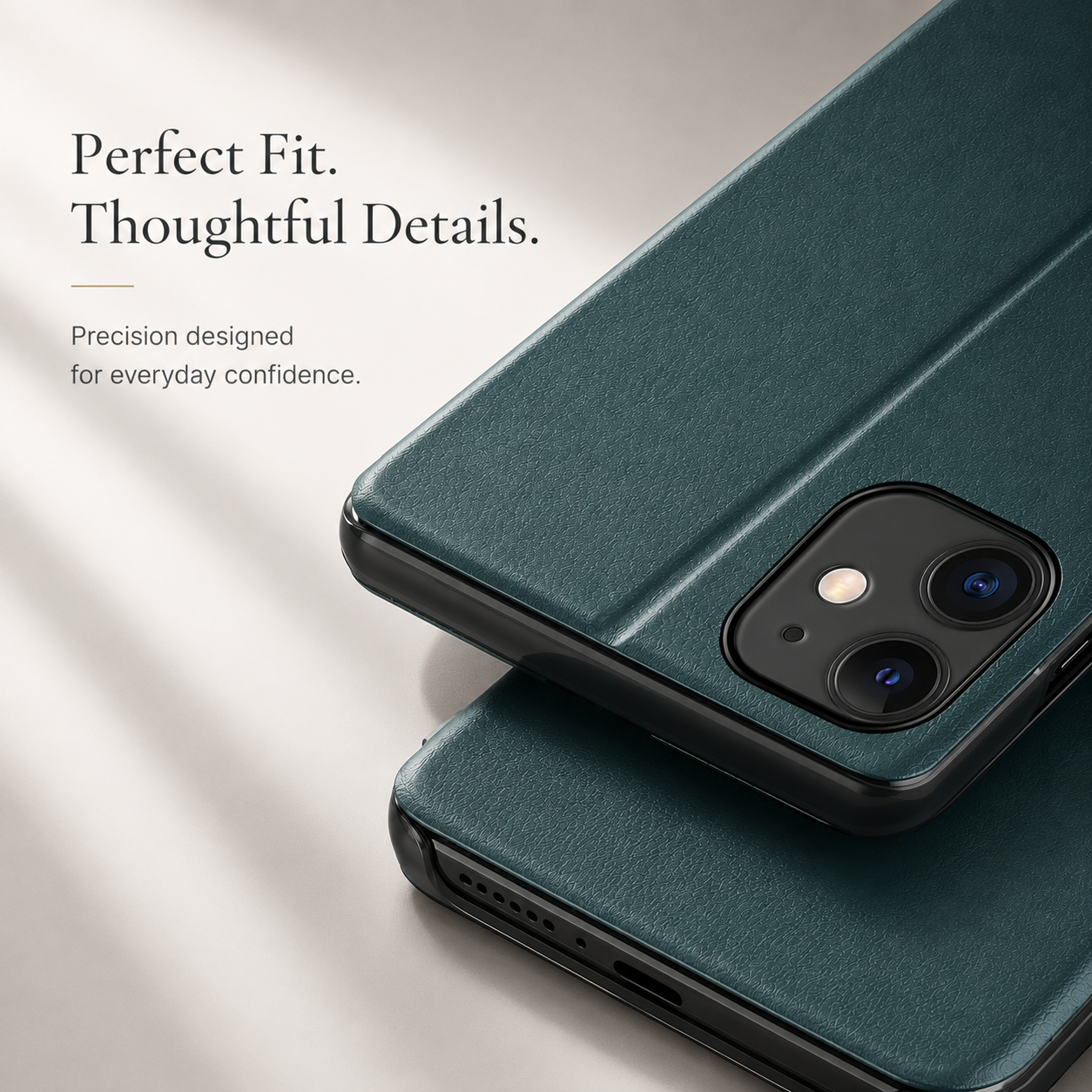 Premium iPhone Case MagSafe Compatible Flip Wallet Protective Cover PU Leather Card Holder Magnetic Closure Kickstand Shockproof Full Body Protection Design