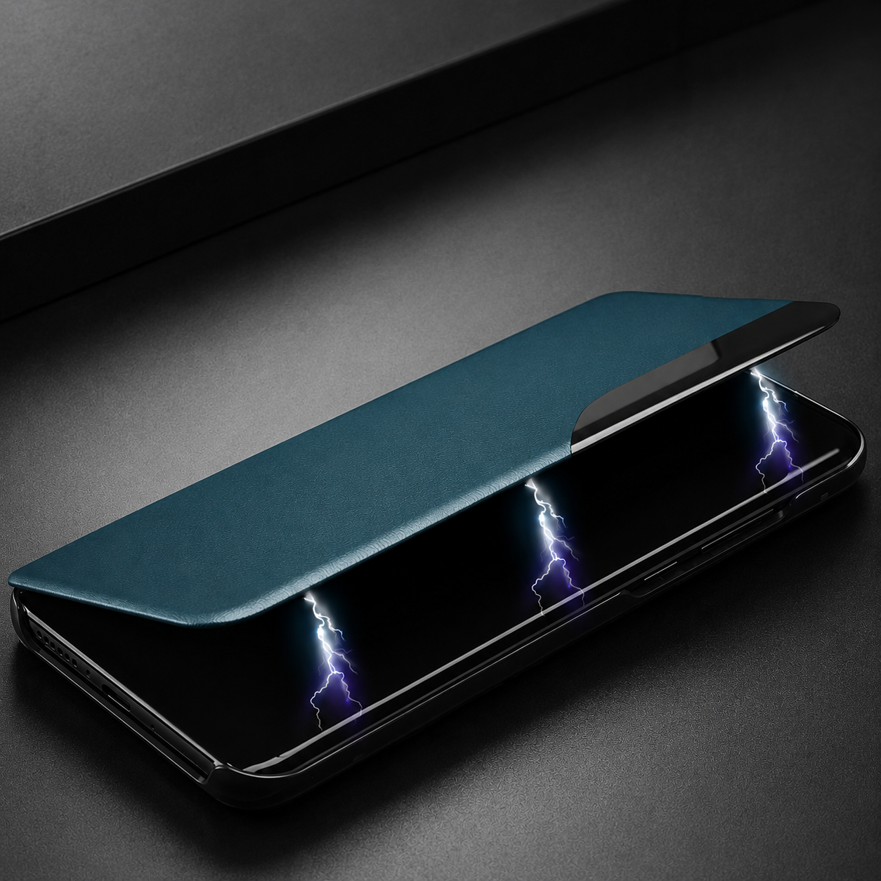 Premium iPhone Case MagSafe Compatible Flip Wallet Protective Cover PU Leather Card Holder Magnetic Closure Kickstand Shockproof Full Body Protection Design