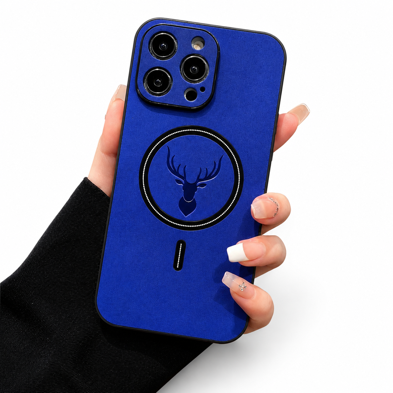 Premium iPhone Case MagSafe Compatible Genuine Deer Leather Protective Cover Shockproof Slim Anti Scratch Camera Protection Luxury Lightweight Design