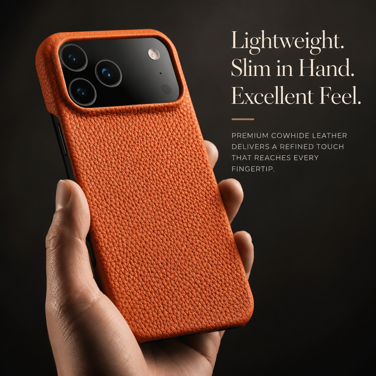 Premium iPhone Case MagSafe Compatible Genuine Leather Magnetic Protective Cover Luxury Cowhide Leather Slim Shockproof Full Coverage