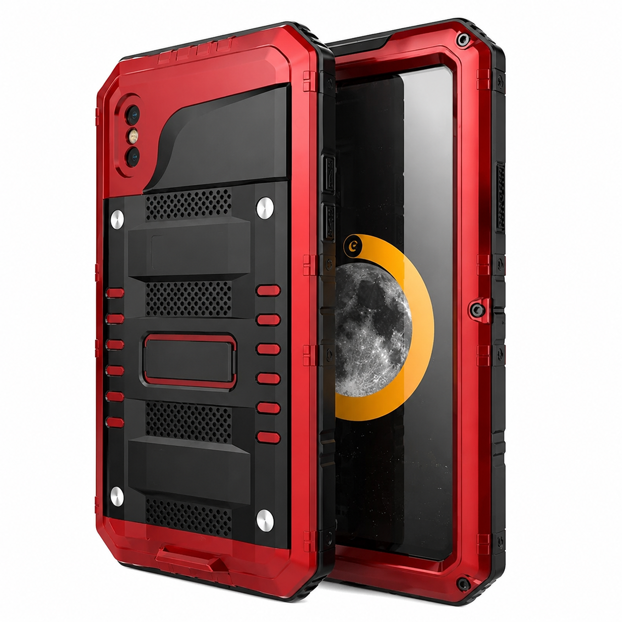 Premium iPhone Case MagSafe Compatible IP68 Waterproof Metal Armor Cover Shockproof Heavy Duty Protective Frame Camera Lens Screen Protection Full Coverage Design