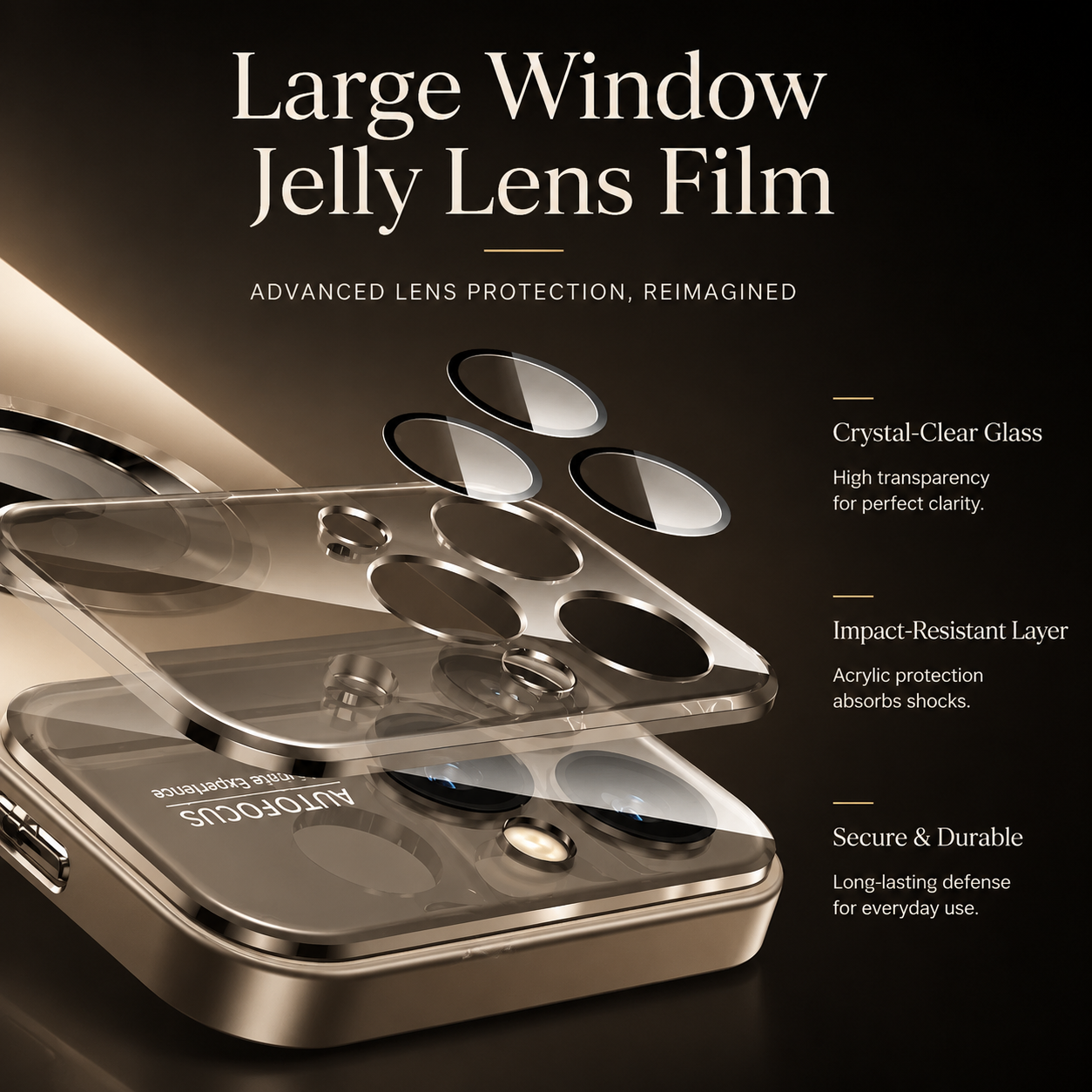 Premium iPhone Case MagSafe Compatible Large Window PC TPU Cover Lens Protection Shockproof Anti Fingerprint Non Slip Half Wrapped Slim Design