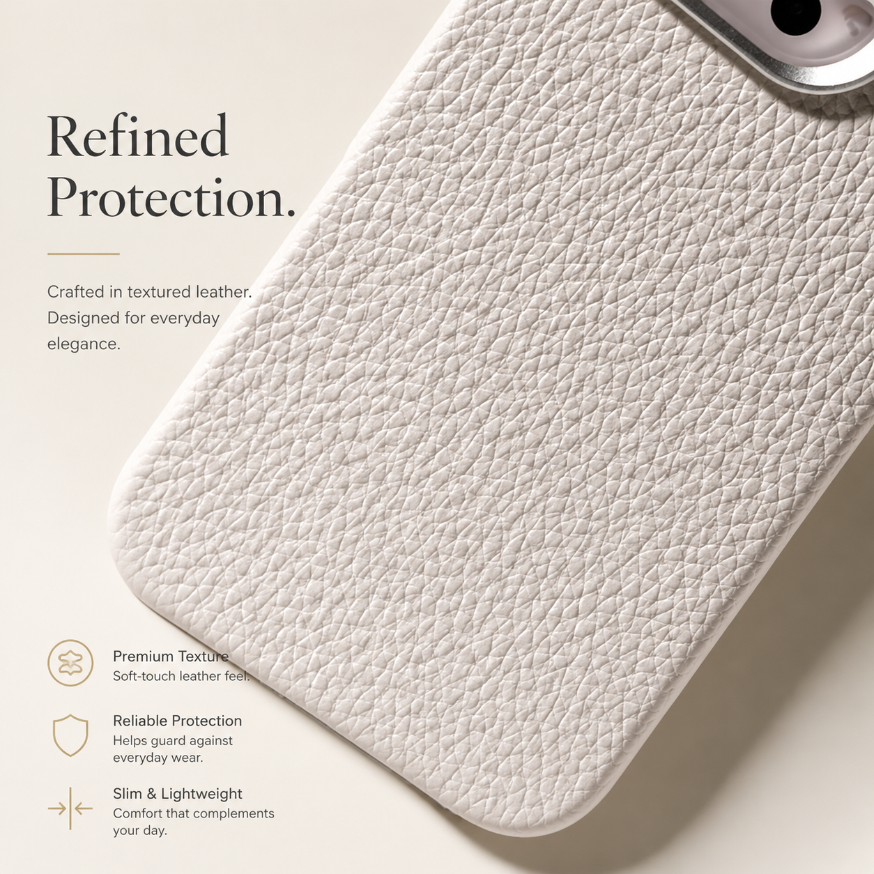 Premium iPhone Case MagSafe Compatible Luxury Lychee Leather Protective Cover Magnetic Shockproof Alloy Lens Protection Anti Scratch Full Coverage