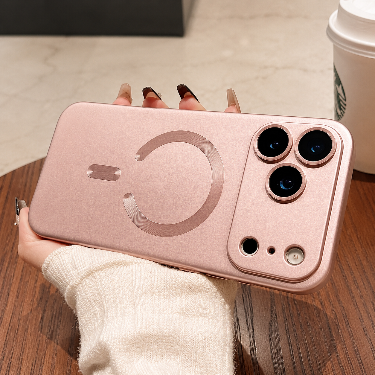 Premium iPhone Case MagSafe Compatible Luxury Metallic Paint Soft TPU Magnetic Protective Cover Shockproof Camera Lens Protection Wireless Charging Slim Full Coverage