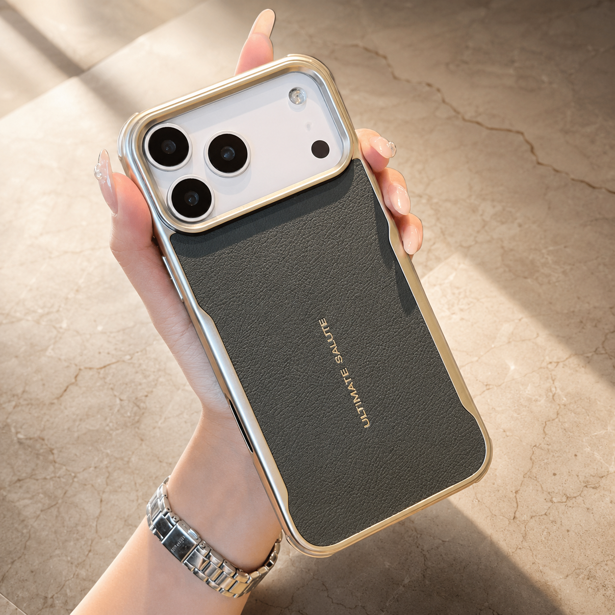 Premium iPhone Case MagSafe Compatible Luxury PU Leather Protective Cover Magnetic PC Frame Shockproof Anti Scratch Full Coverage Slim Design