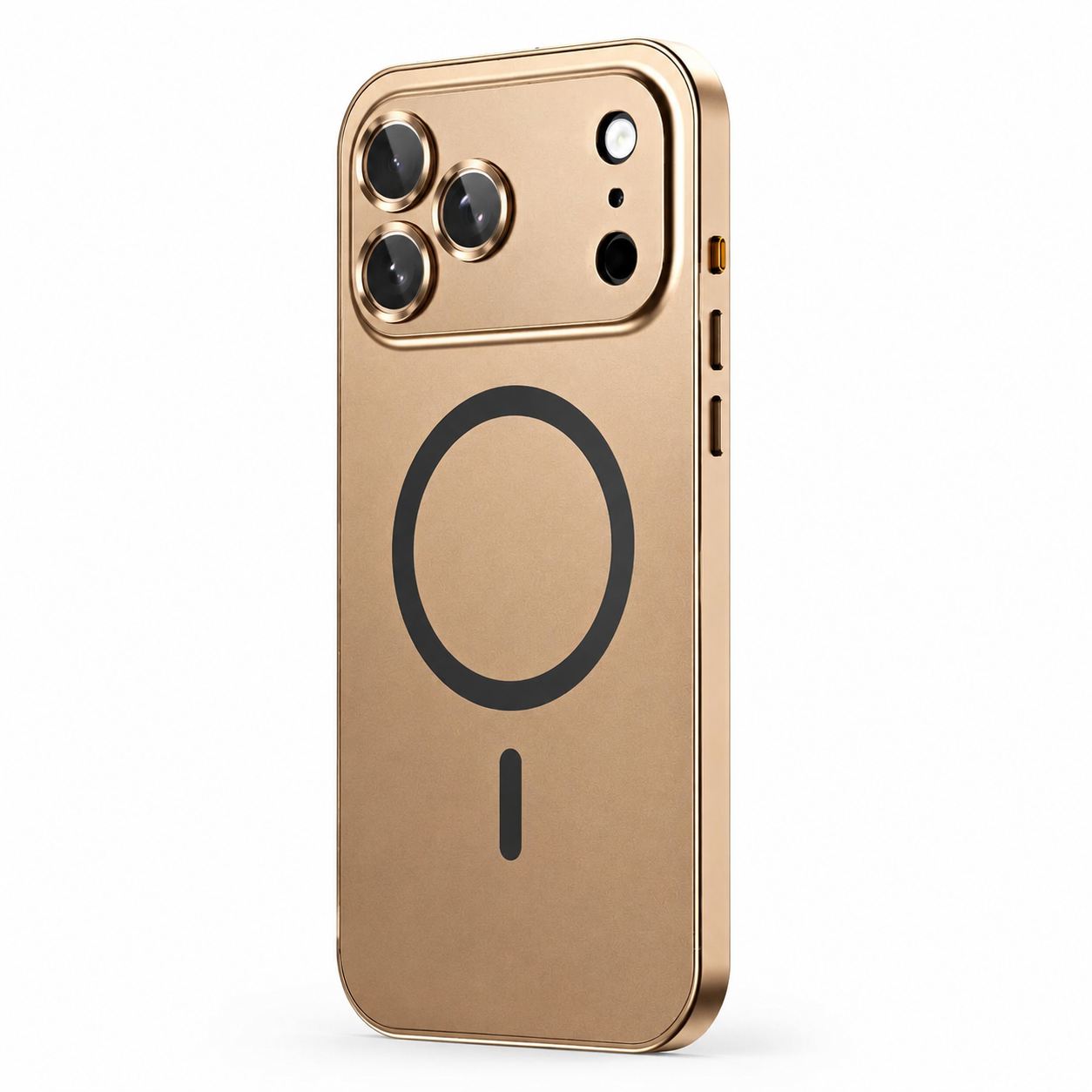 Premium iPhone Case MagSafe Compatible Magnetic Aluminum Frame Shockproof Cover PC Back Camera Lens Protection Ultra Thin Full Coverage
