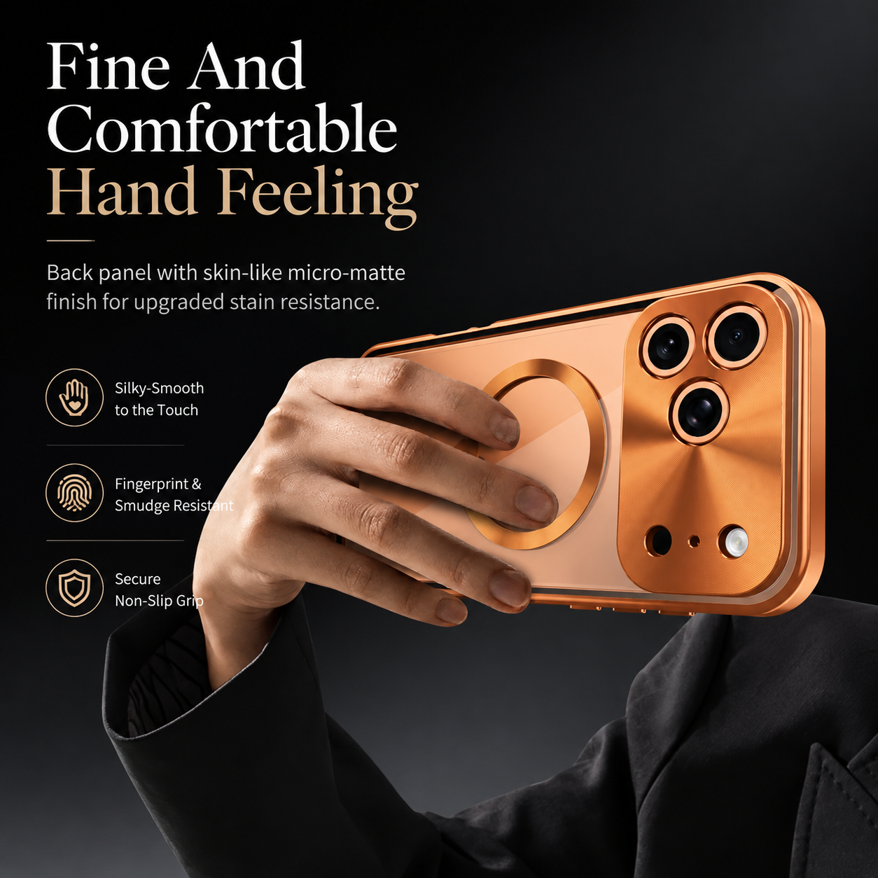 Premium iPhone Case MagSafe Compatible Magnetic Protective Cover Aluminum Frame Privacy Screen Protector Clear Back Shockproof Camera Lens Guard Design