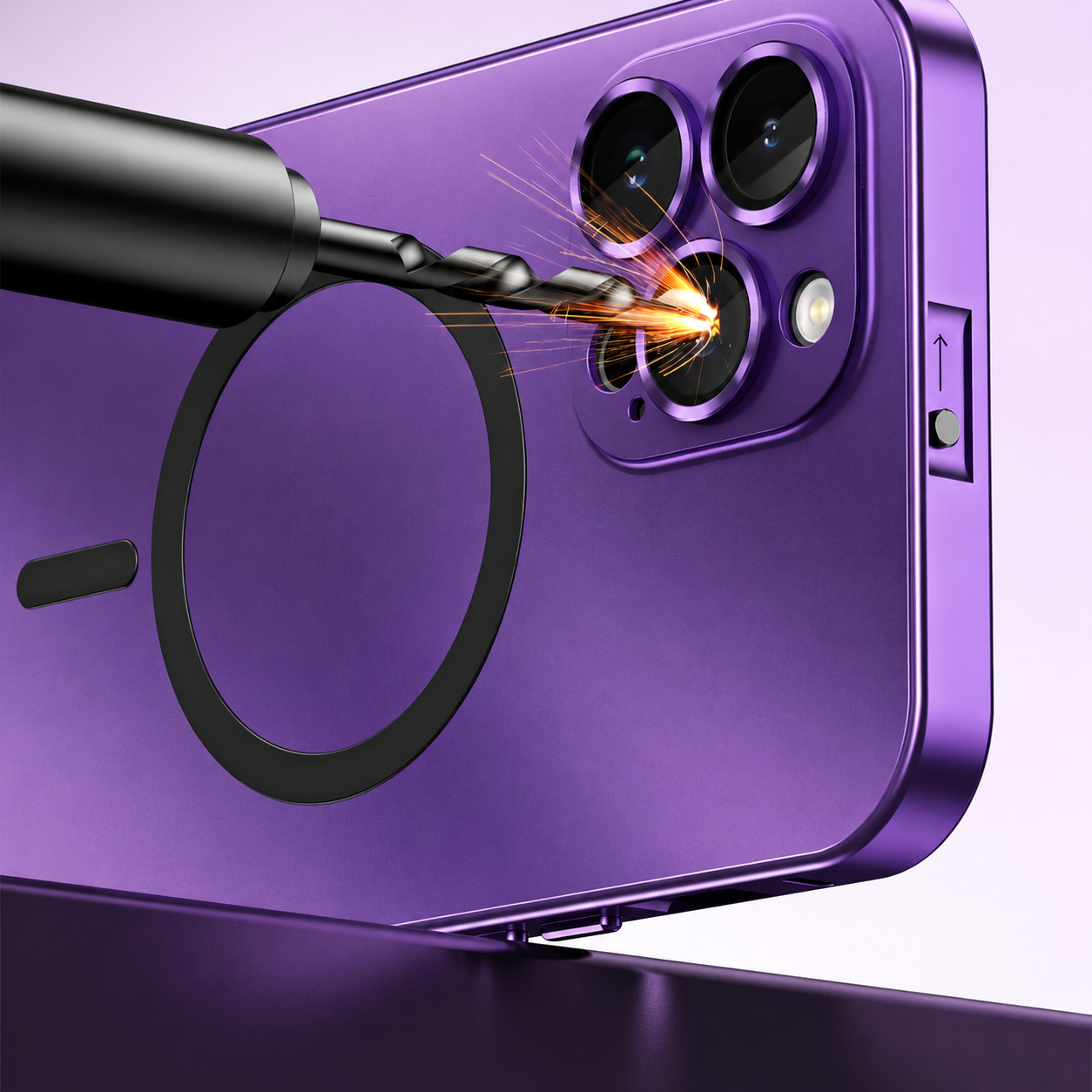 Premium iPhone Case MagSafe Compatible Magnetic Protective Cover Aluminum Metal Frame PC Back Shockproof Camera Lens Guard Ultra Thin Full Protection Design