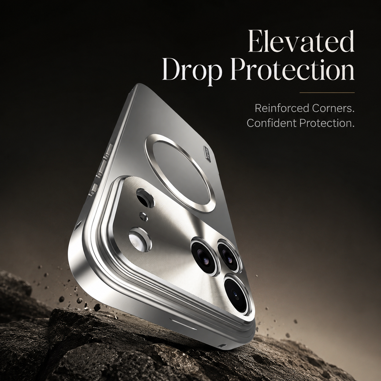 Premium iPhone Case MagSafe Compatible Magnetic Shockproof Protective Cover Camera Lens Protection Ultra Thin Aluminum Frame Frosted Matte Back Full Coverage