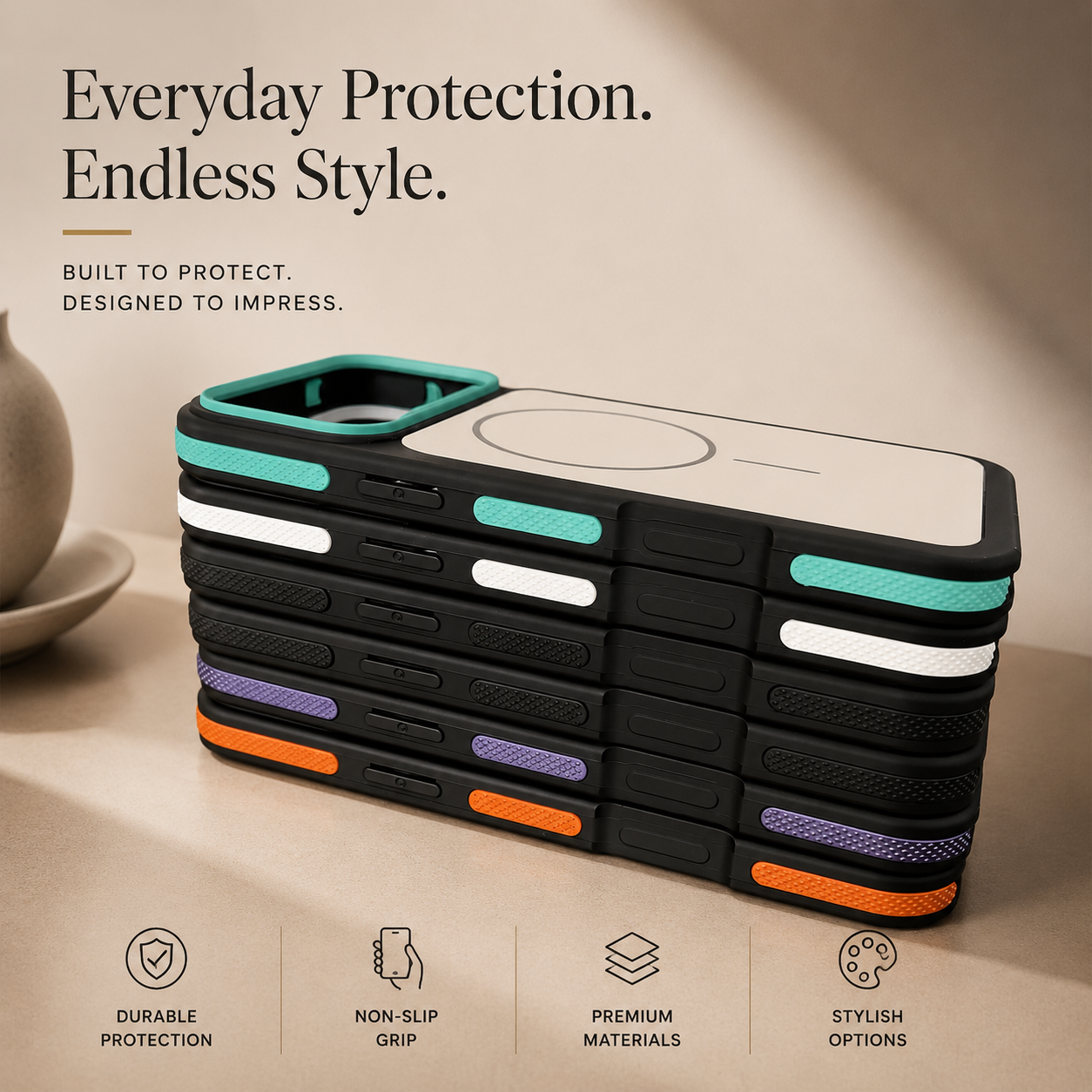 Premium iPhone Case MagSafe Compatible Matte Frosted Armor Cover Magnetic PC TPU Shockproof Protective Case Anti Scratch Slim Full Coverage