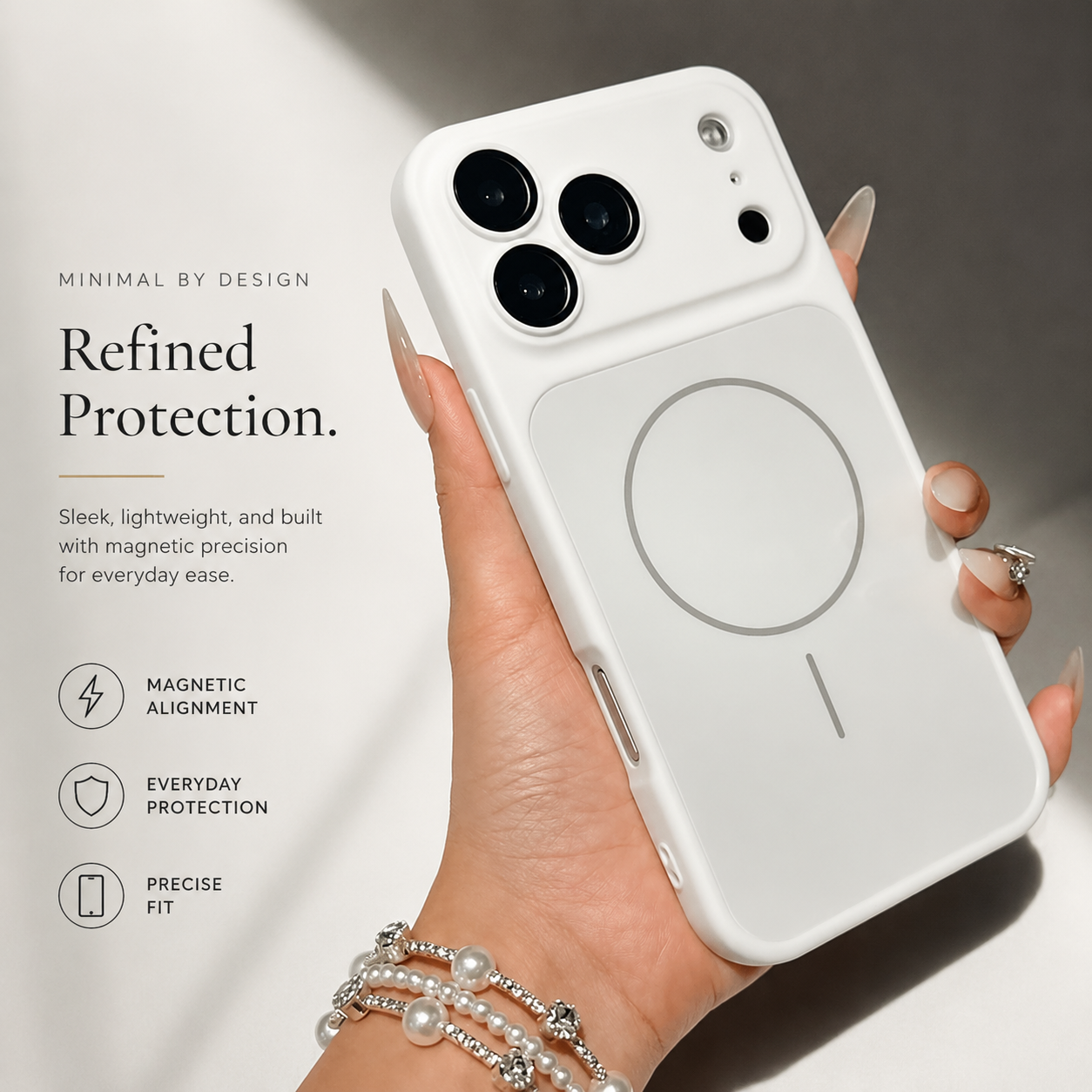 Premium iPhone Case MagSafe Compatible Matte Protective Cover Shockproof Glass Camera Lens Guard Anti Fingerprint Camera Control Full Coverage