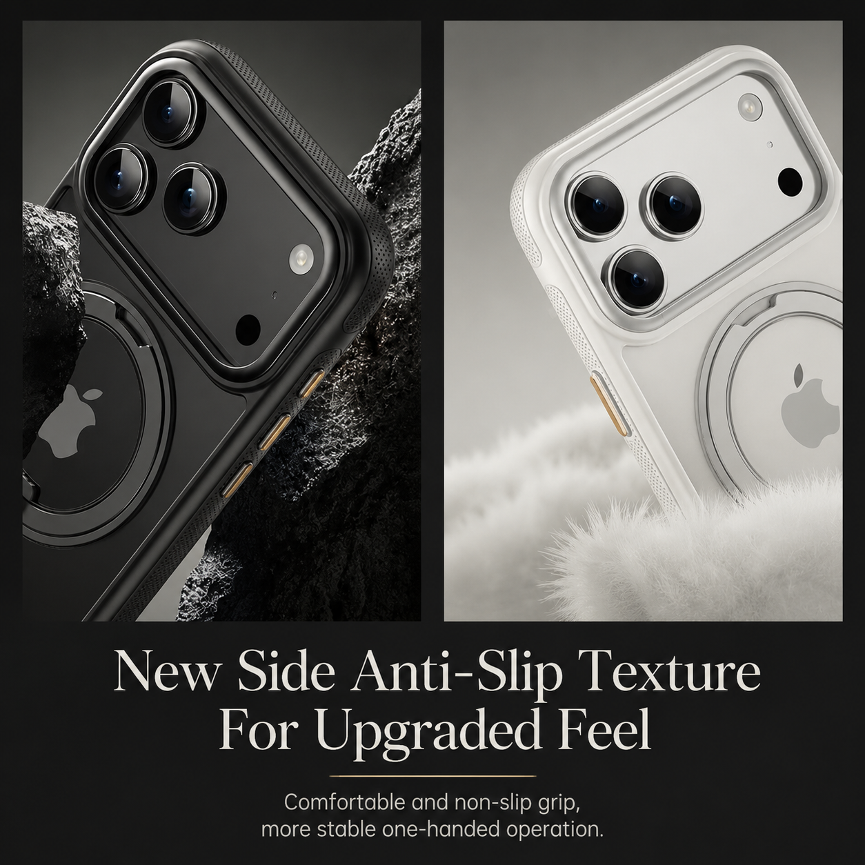 Premium iPhone Case MagSafe Compatible Mechanical Rotating Stand Shockproof Protective Cover Metal PC TPU Camera Lens Protection Full Coverage