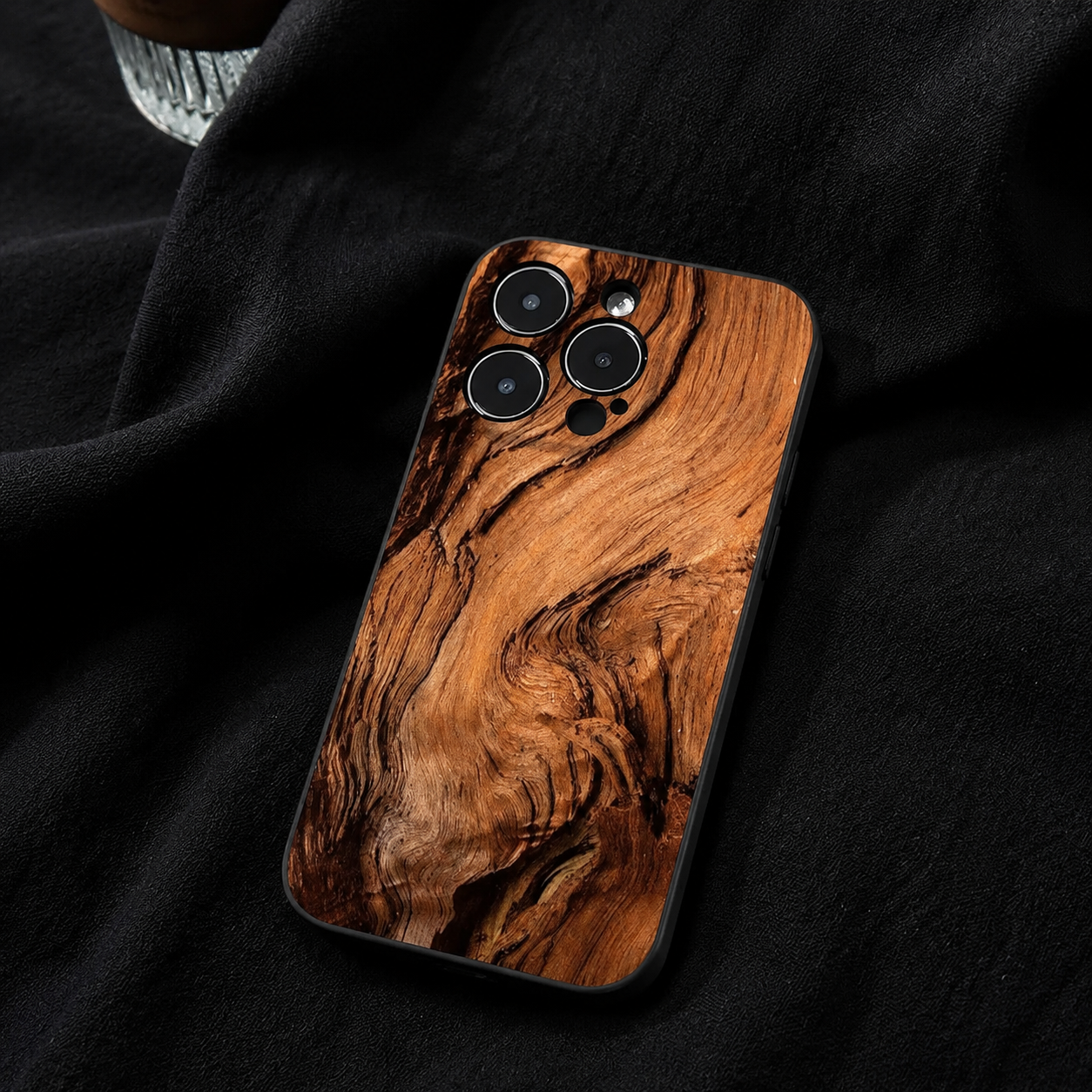 Premium iPhone Case MagSafe Compatible Natural Wood Back Cover Shockproof TPU Bumper Camera Lens Screen Protection Ultra Thin Magnetic Design