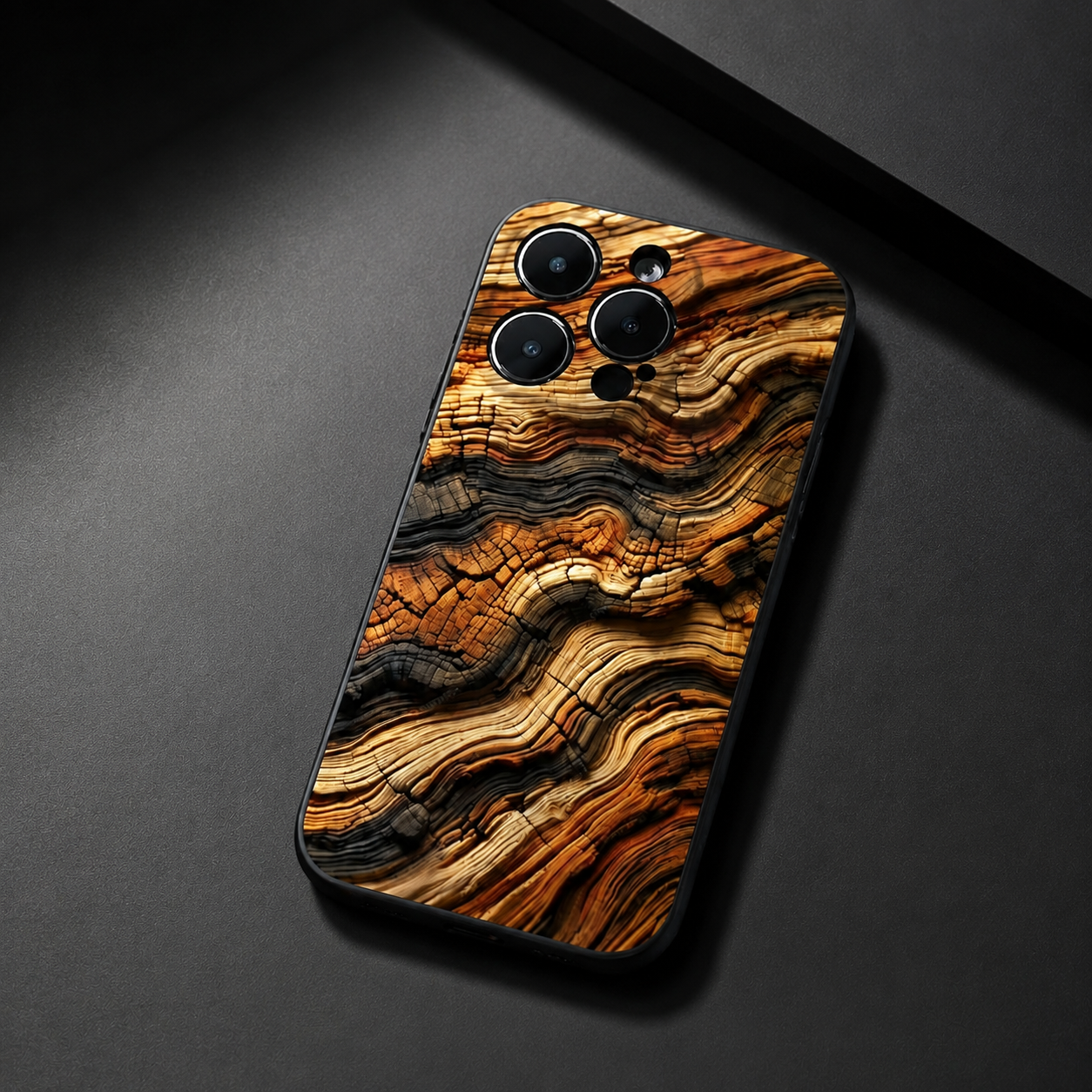 Premium iPhone Case MagSafe Compatible Natural Wood Cover Shockproof TPU Bumper Ultra Thin Protective Back Camera Lens Protection Full Coverage