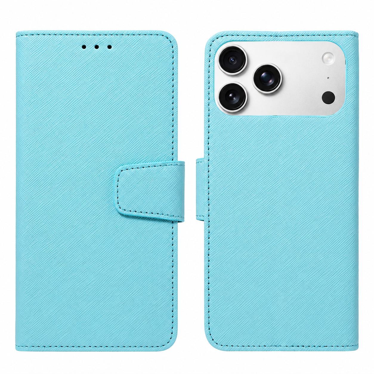 Premium iPhone Case MagSafe Compatible PU Leather Wallet Cover Magnetic Shockproof Protective Case Card Holder Anti Scratch Full Coverage Slim Design