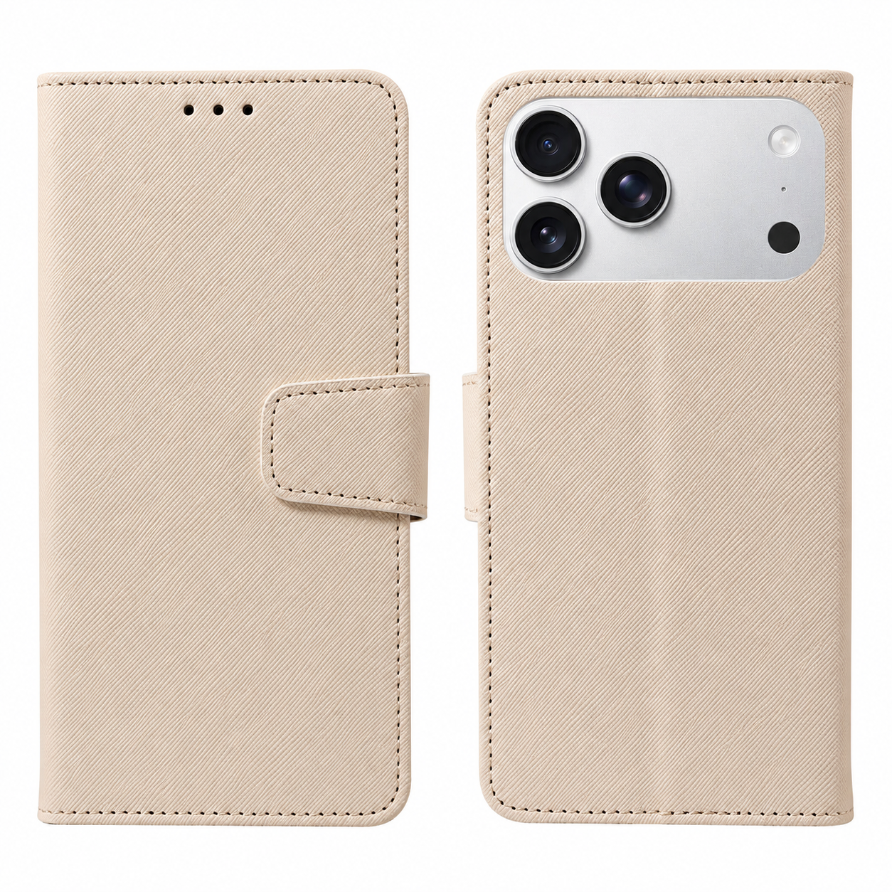 Premium iPhone Case MagSafe Compatible PU Leather Wallet Cover Magnetic Shockproof Protective Case Card Holder Anti Scratch Full Coverage Slim Design