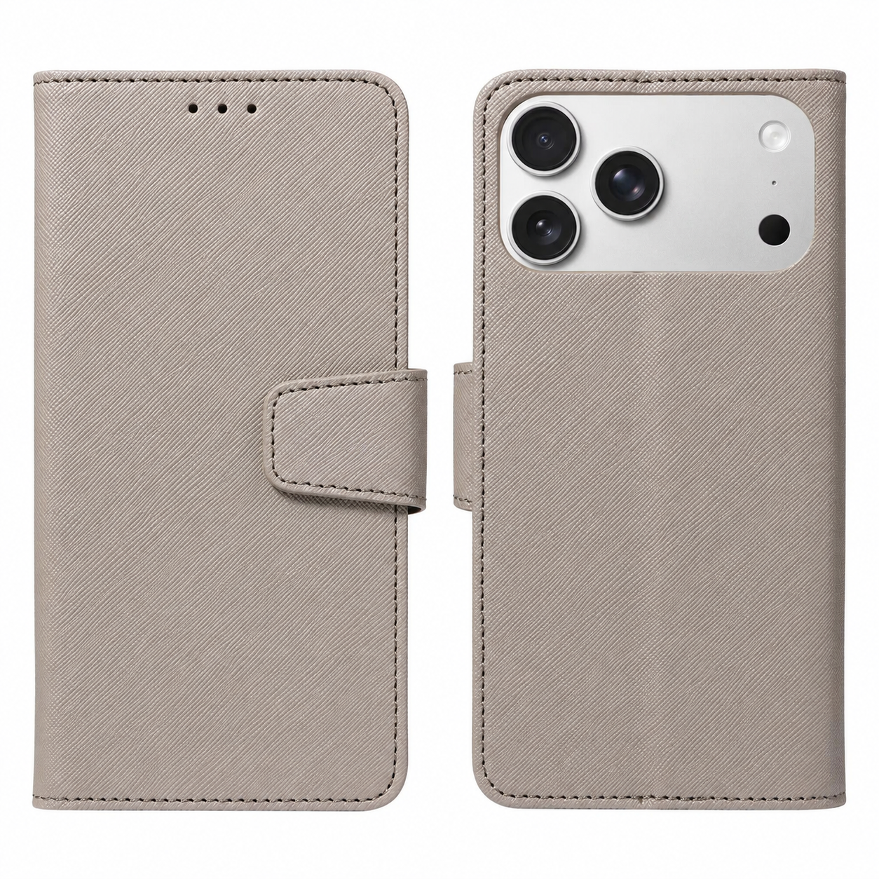Premium iPhone Case MagSafe Compatible PU Leather Wallet Cover Magnetic Shockproof Protective Case Card Holder Anti Scratch Full Coverage Slim Design