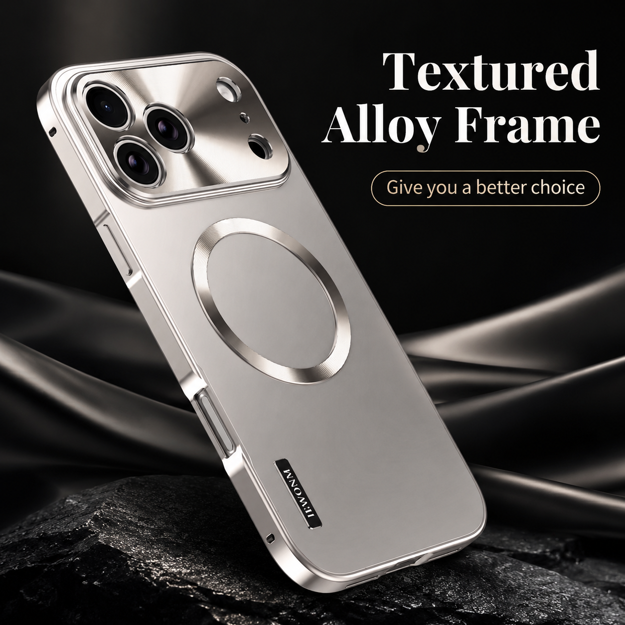 Premium iPhone Case MagSafe Compatible Protective Cover Camera Lens Protection Shockproof Aluminum Alloy Magnetic Frame Frosted PC Back Anti Scratch Slim Full Coverage