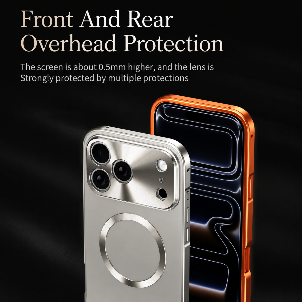 Premium iPhone Case MagSafe Compatible Protective Cover Camera Lens Protection Shockproof Aluminum Alloy Magnetic Frame Frosted PC Back Anti Scratch Slim Full Coverage
