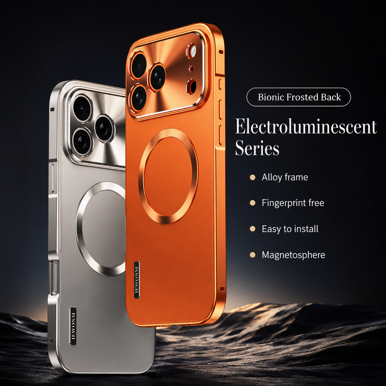 Premium iPhone Case MagSafe Compatible Protective Cover Camera Lens Protection Shockproof Aluminum Alloy Magnetic Frame Frosted PC Back Anti Scratch Slim Full Coverage
