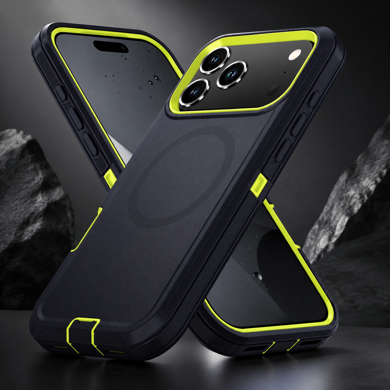 Premium iPhone Case MagSafe Compatible Protective Cover Camera Lens Protection Shockproof Anti Scratch Anti Fingerprint Rugged Armor PC TPU Anti Slip Full Coverage