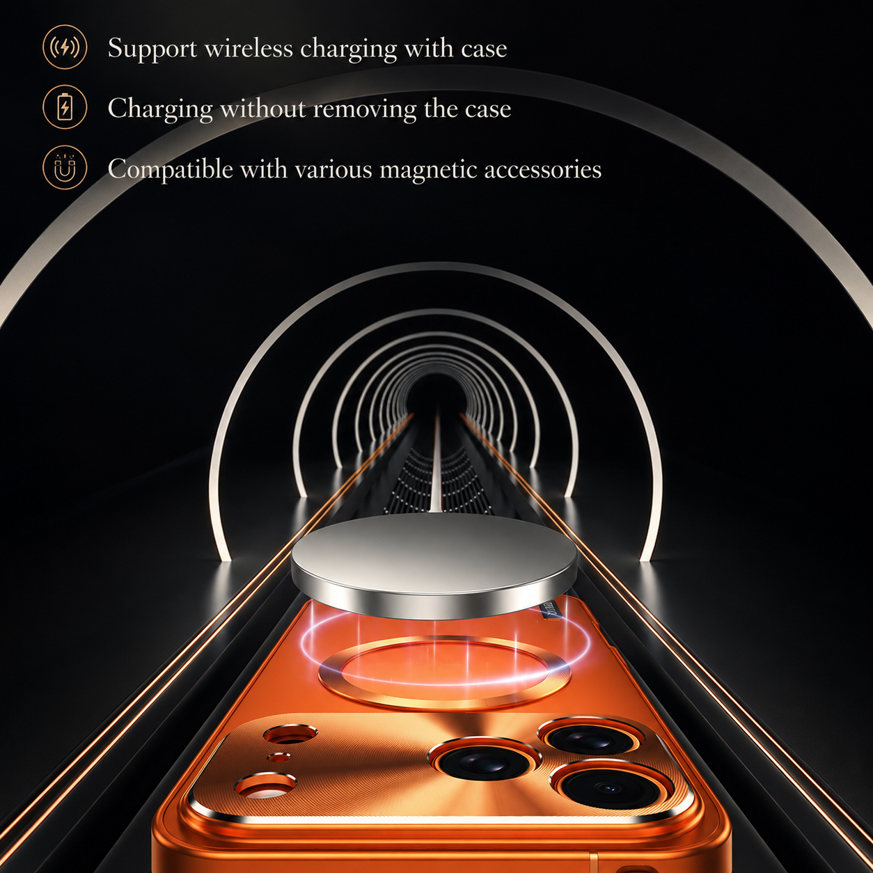 Premium iPhone Case MagSafe Compatible Protective Cover Camera Lens Protection Shockproof Anti Scratch Ultra Thin Aluminum Magnetic Frame Frosted Hard Back Full Coverage