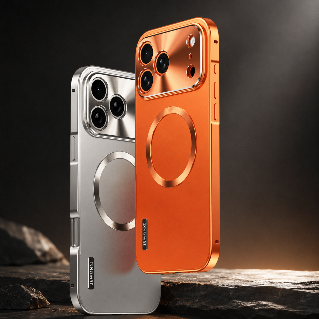 Premium iPhone Case MagSafe Compatible Protective Cover Camera Lens Protection Shockproof Anti Scratch Ultra Thin Aluminum Magnetic Frame Frosted Hard Back Full Coverage