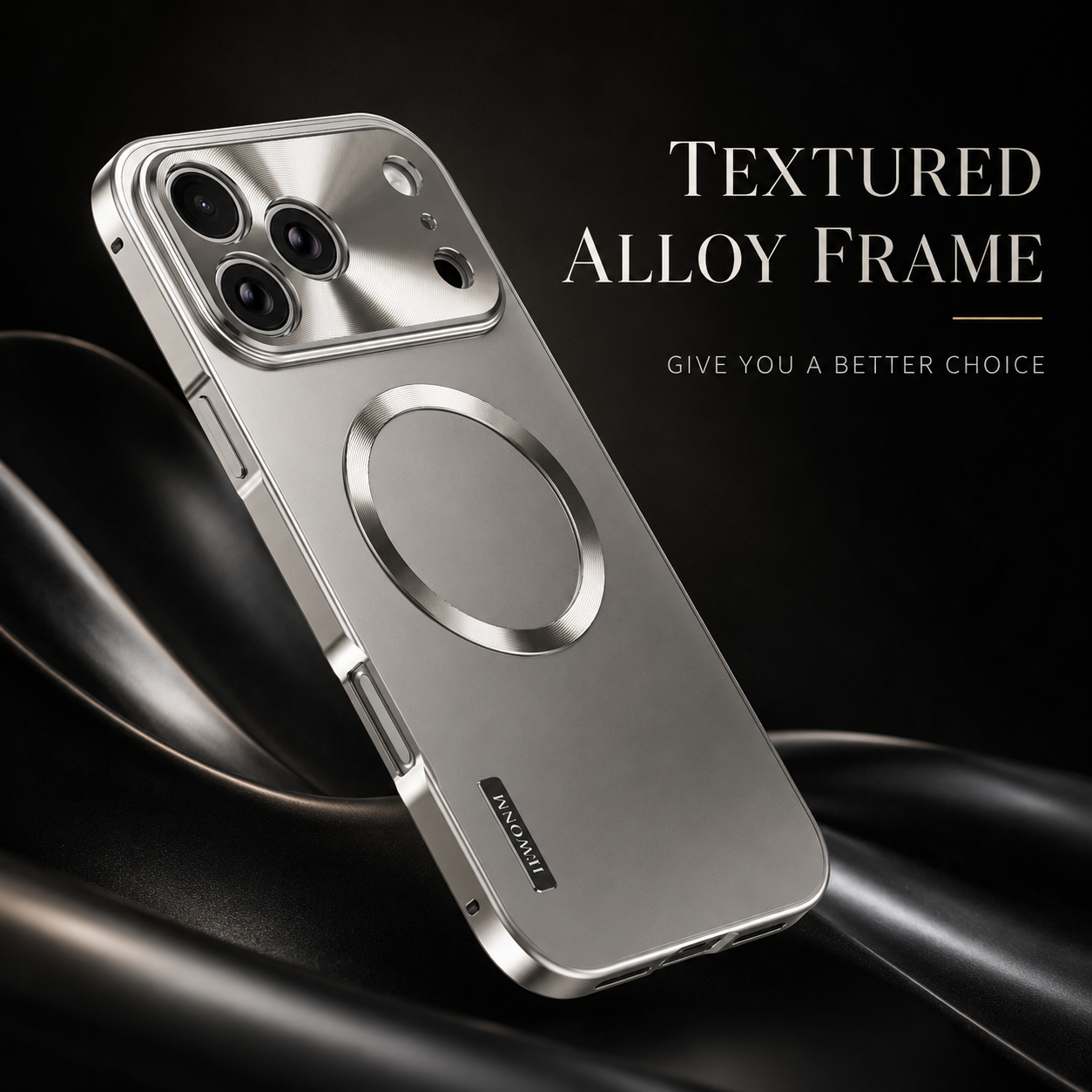 Premium iPhone Case MagSafe Compatible Protective Cover Camera Lens Protection Shockproof Anti Scratch Ultra Thin Aluminum Magnetic Frame Frosted Hard Back Full Coverage