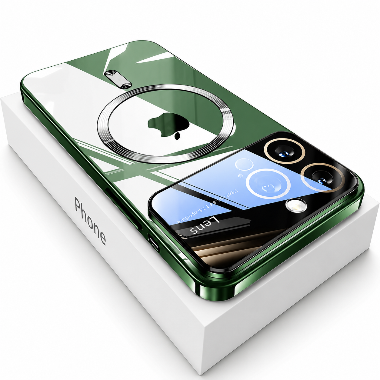 Premium iPhone Case MagSafe Compatible Protective Cover Camera Lens Protection Shockproof Clear TPU Plating Magnetic Wireless Charging Anti Scratch Slim Fit