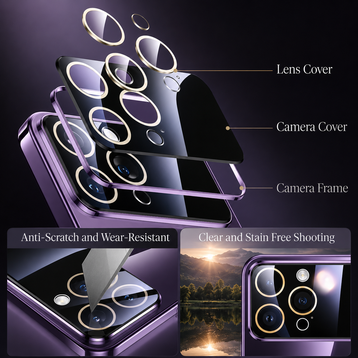 Premium iPhone Case MagSafe Compatible Protective Cover Camera Lens Protection Shockproof Clear TPU Plating Magnetic Wireless Charging Anti Scratch Slim Fit