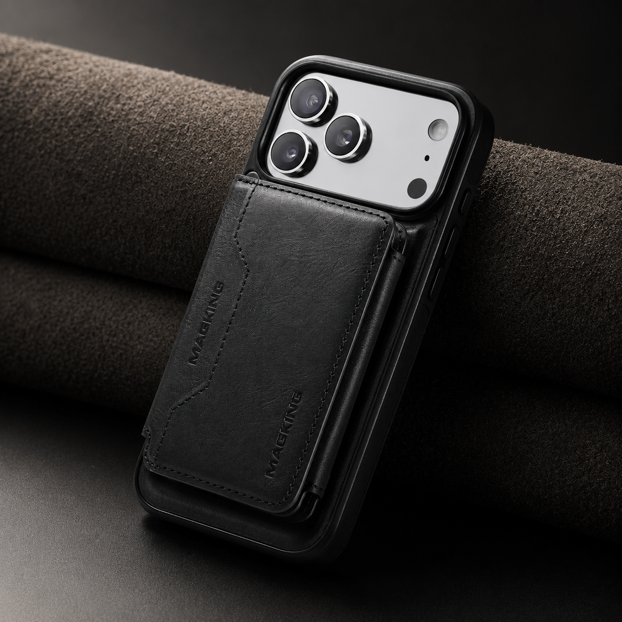 Premium iPhone Case MagSafe Compatible Protective Cover Camera Lens Protection Shockproof Detachable Magnetic PU Leather Wallet Card Holder Anti Scratch Full Coverage