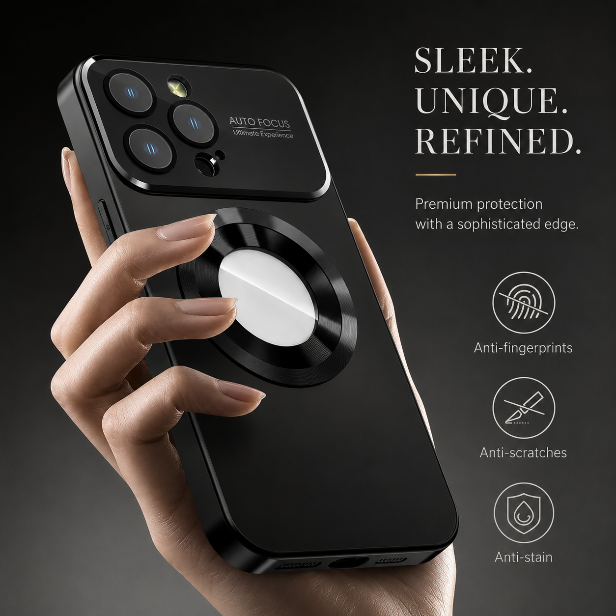 Premium iPhone Case MagSafe Compatible Protective Cover Camera Lens Protection Shockproof Glass Back Magnetic Wireless Charging Anti Fingerprint Slim Full Coverage
