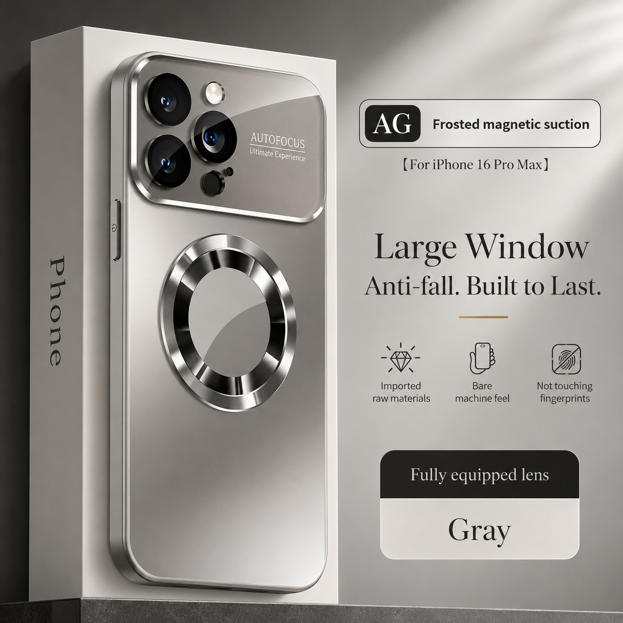 Premium iPhone Case MagSafe Compatible Protective Cover Camera Lens Protection Shockproof Glass Back Magnetic Wireless Charging Anti Fingerprint Slim Full Coverage