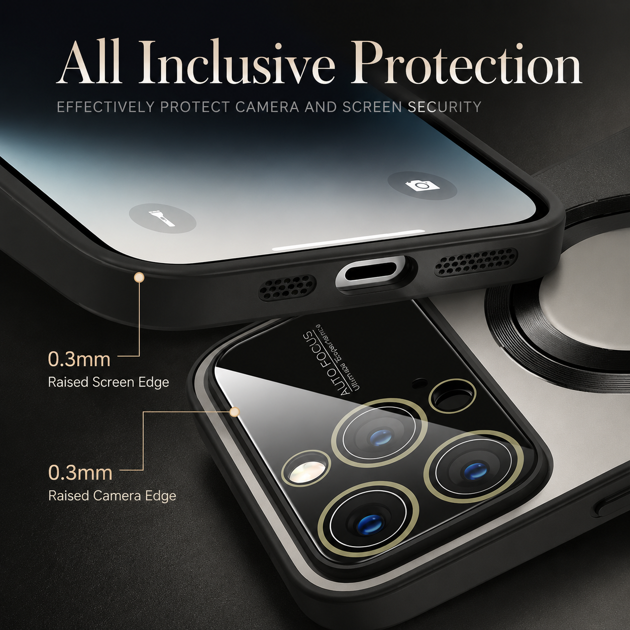 Premium iPhone Case MagSafe Compatible Protective Cover Camera Lens Protection Shockproof Glass Back Magnetic Wireless Charging Anti Fingerprint Slim Full Coverage