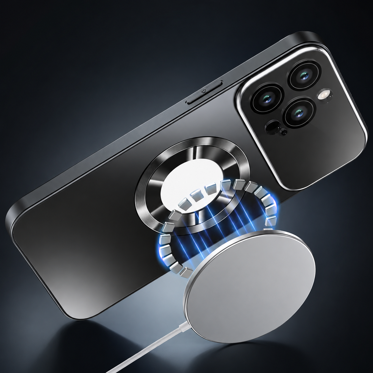 Premium iPhone Case MagSafe Compatible Protective Cover Camera Lens Protection Shockproof Glass Back Magnetic Wireless Charging Anti Fingerprint Slim Full Coverage