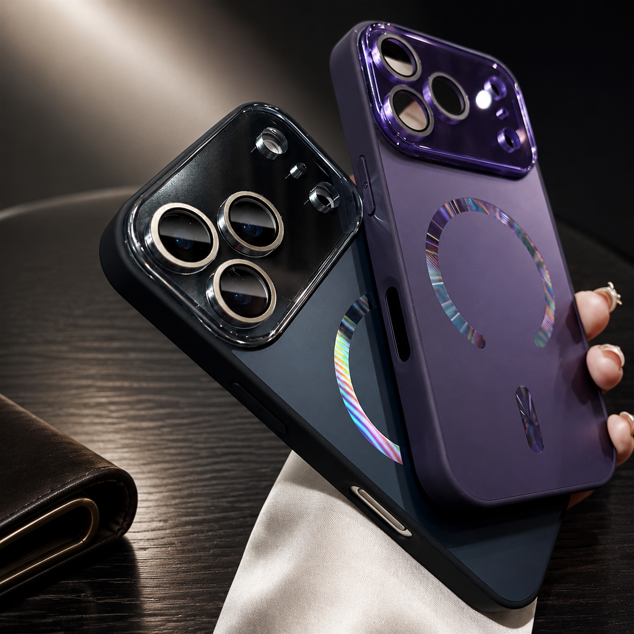 Premium iPhone Case MagSafe Compatible Protective Cover Camera Lens Protection Shockproof Matte Glass Magnetic Anti Fingerprint PC TPU Slim Full Coverage