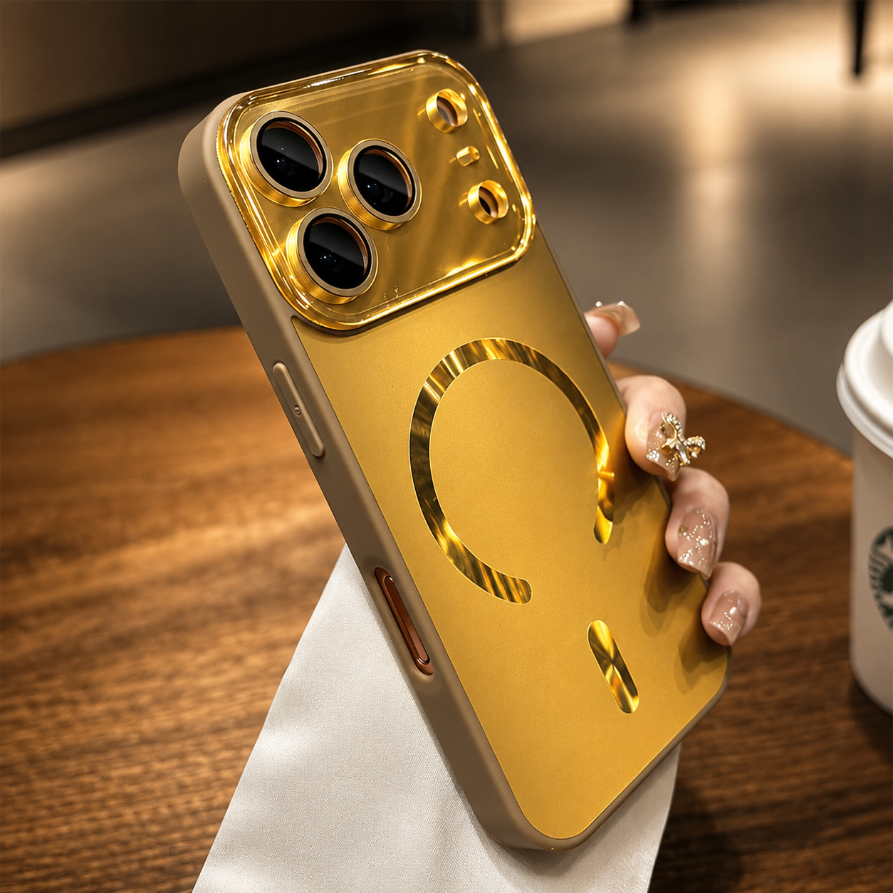 Premium iPhone Case MagSafe Compatible Protective Cover Camera Lens Protection Shockproof Matte Glass Magnetic Anti Fingerprint PC TPU Slim Full Coverage